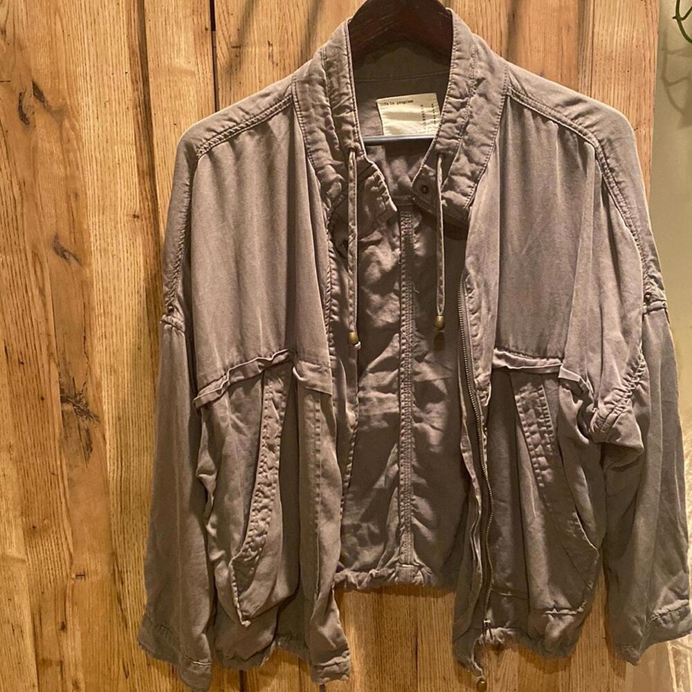 Olive green utility jacket